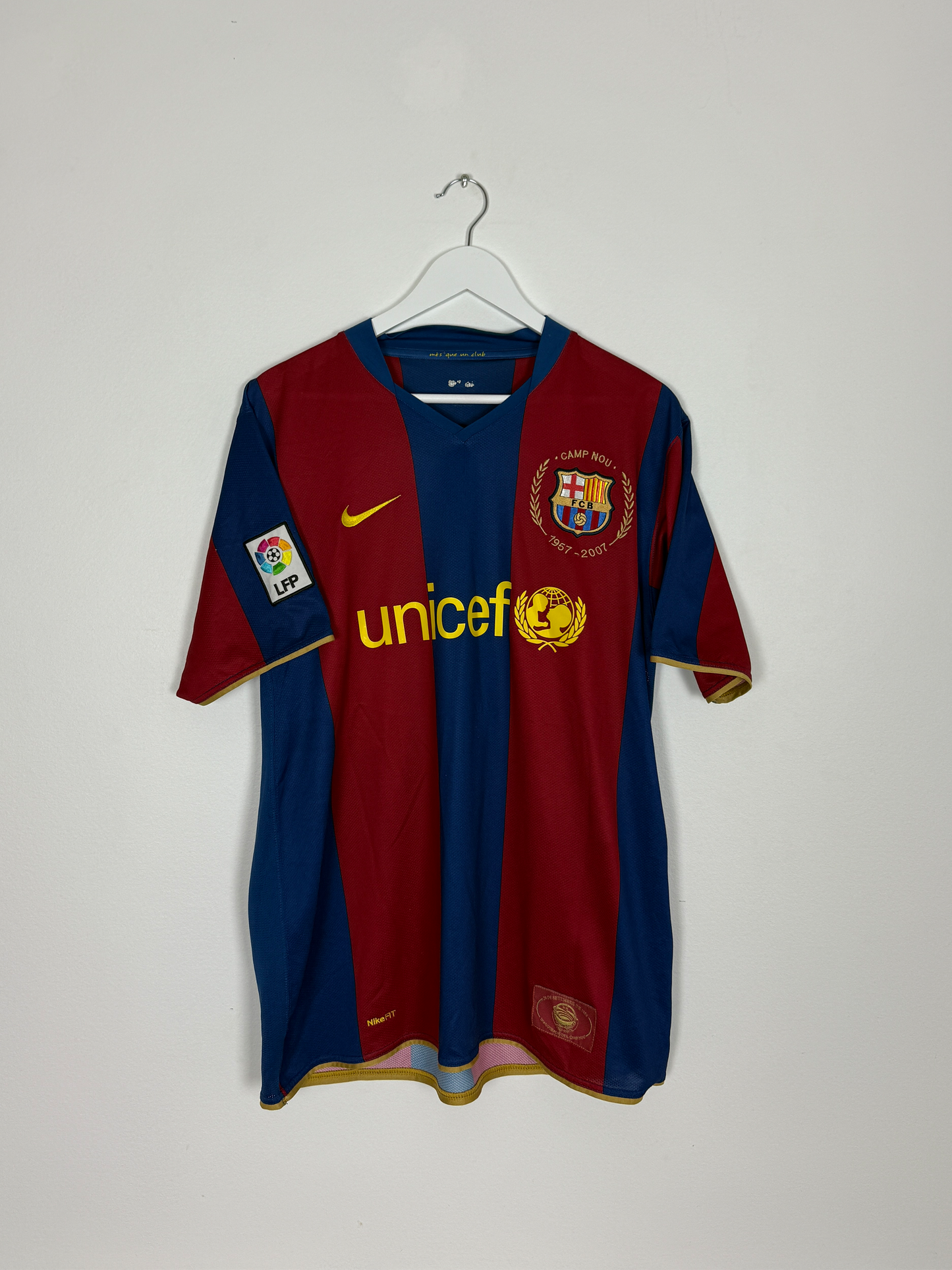 2007/08 Barcelona Home Shirt Ronaldinho #10 Size (L)