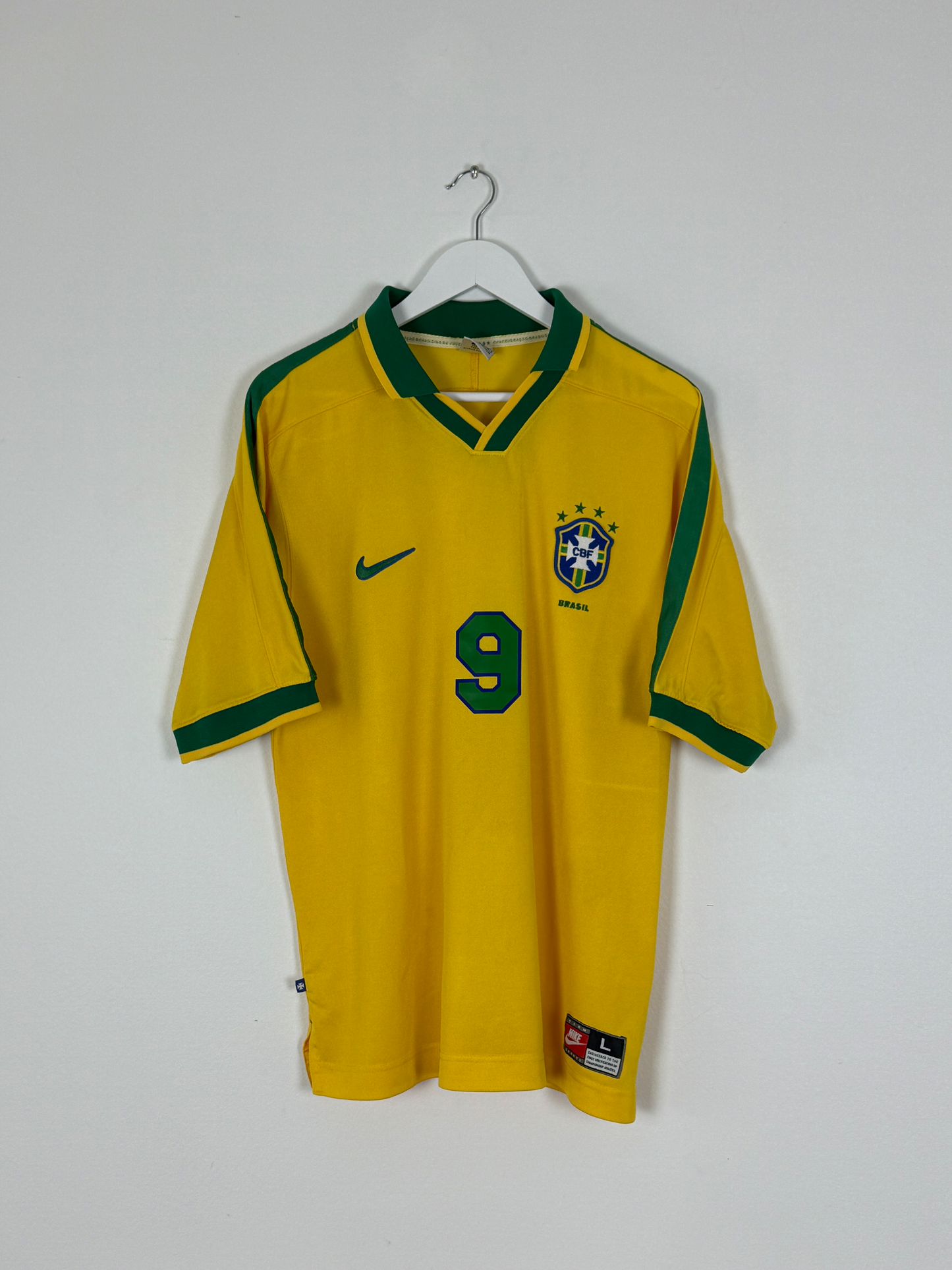 1997 Brazil Copa America Home #9 Ronaldo (L)
