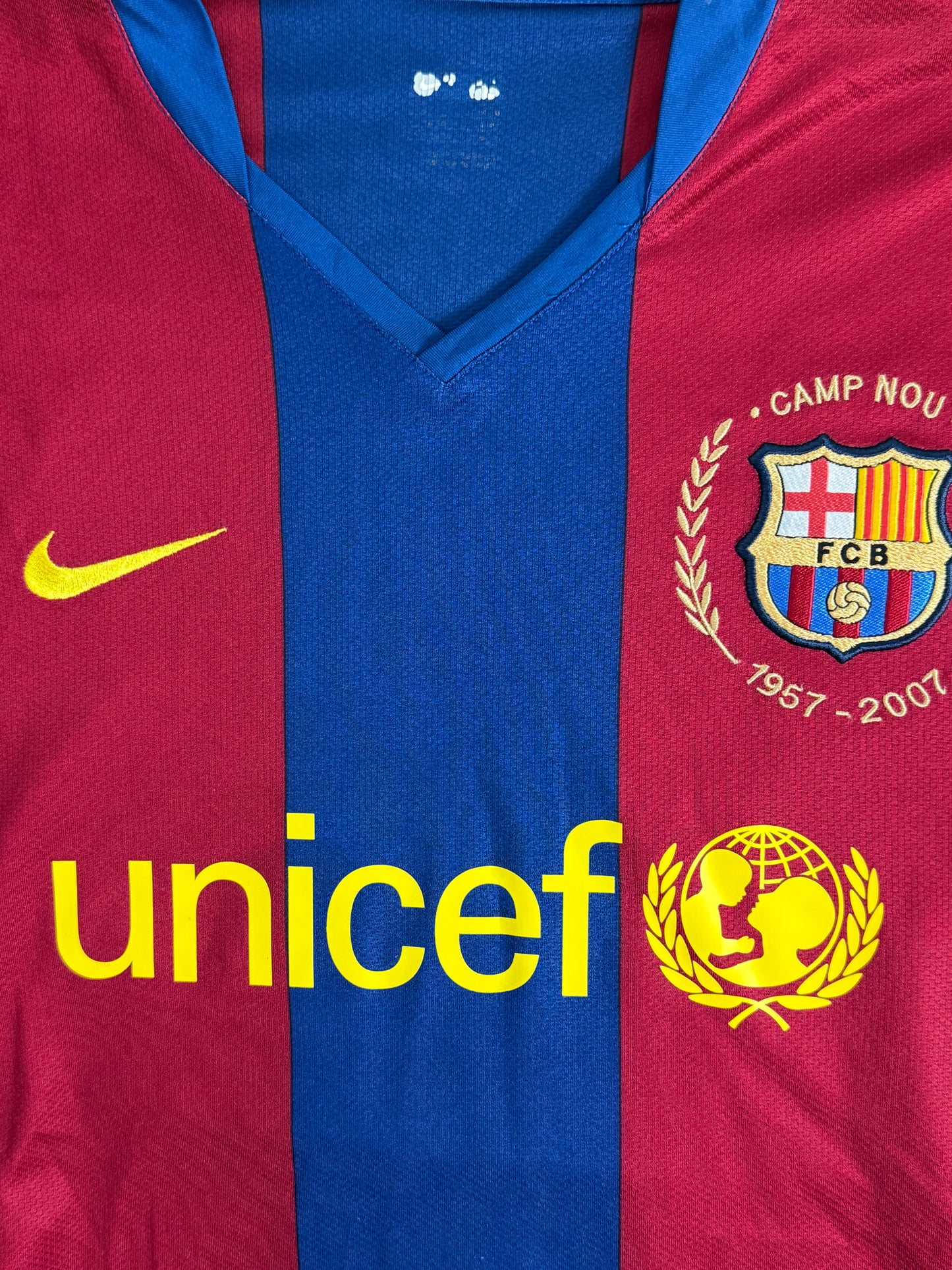 2007/08 Barcelona Home Shirt Ronaldinho #10 Size (L)