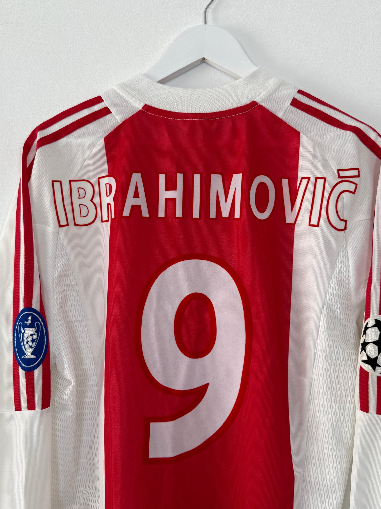 2003/04 Ajax Home L/S #9 Ibrahimovic UCL (M)
