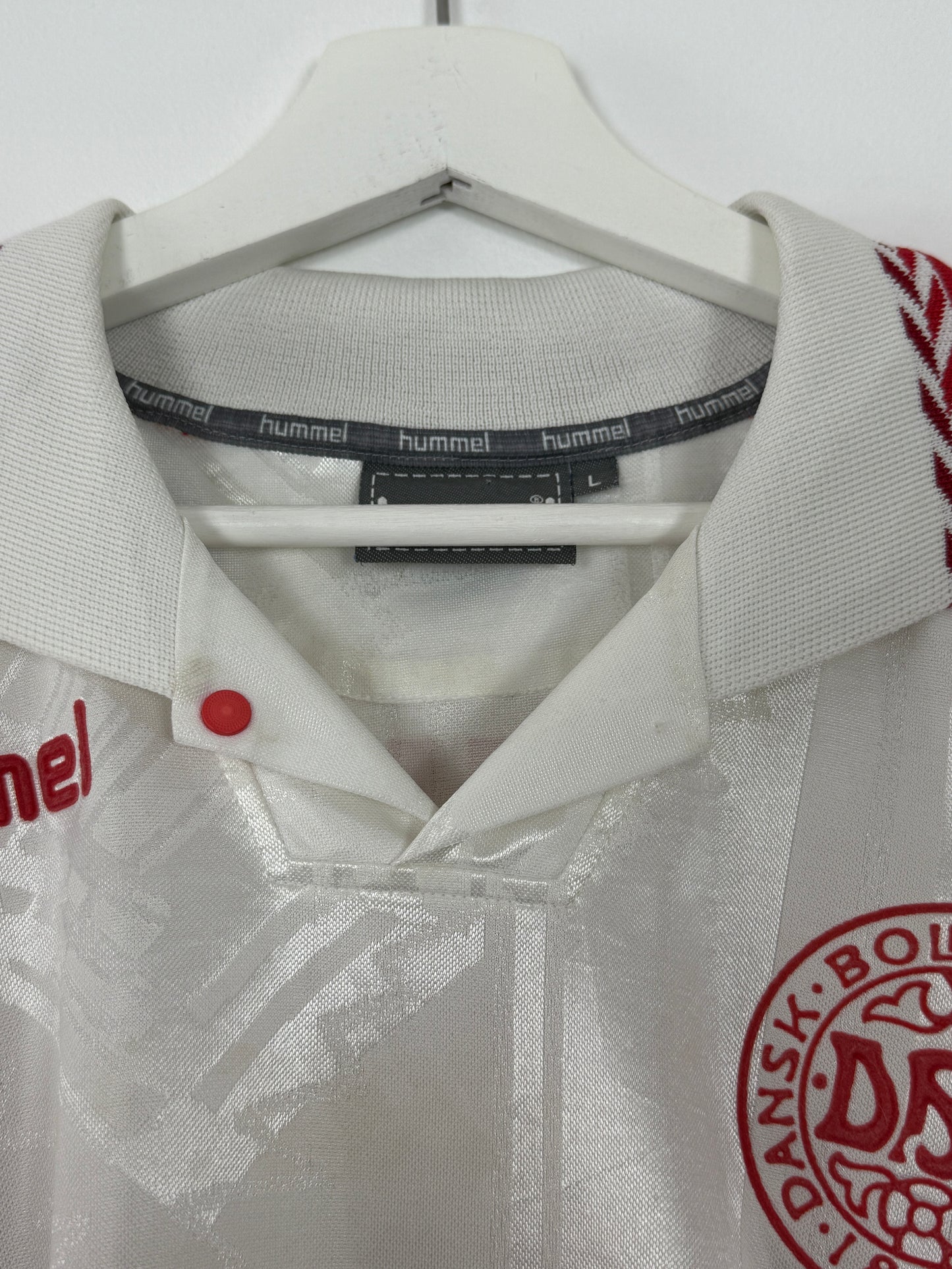 1996 Denmark Away Laudrup #10 (L/XL)