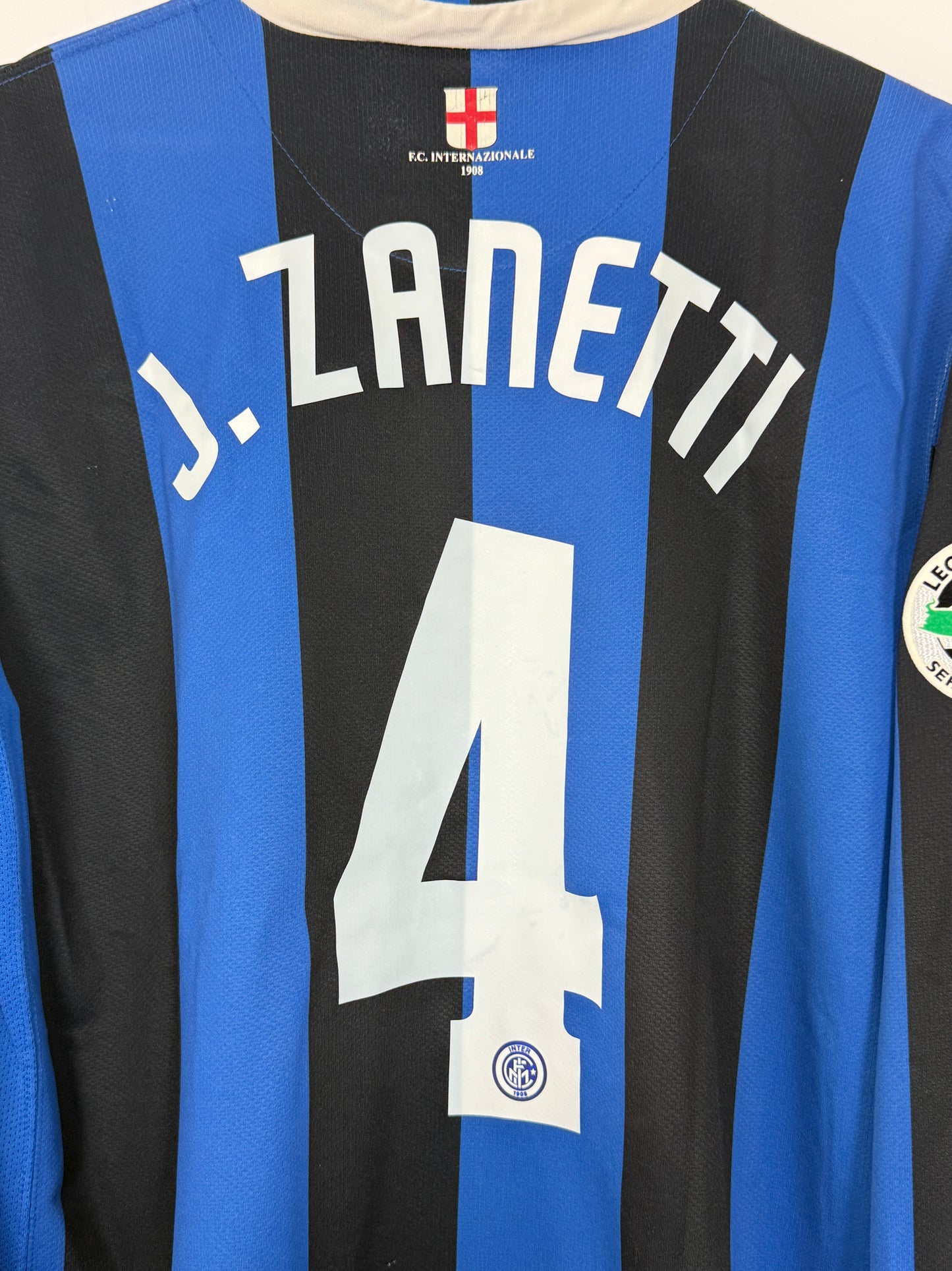 2006/07 Inter Milan Home L/S Zanetti #4 (M/L)
