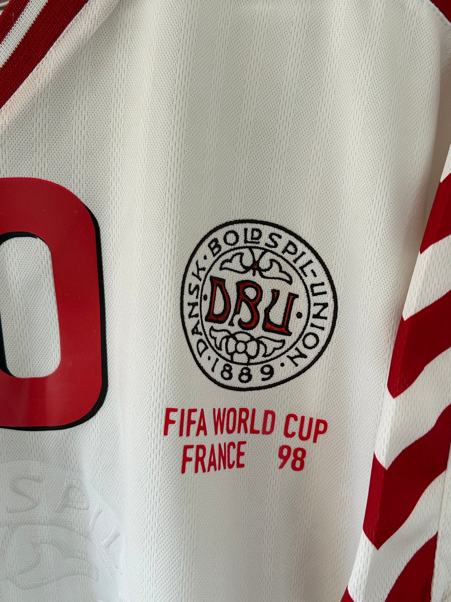 1998 Denmark Michael Laudrup #10 Away (L)
