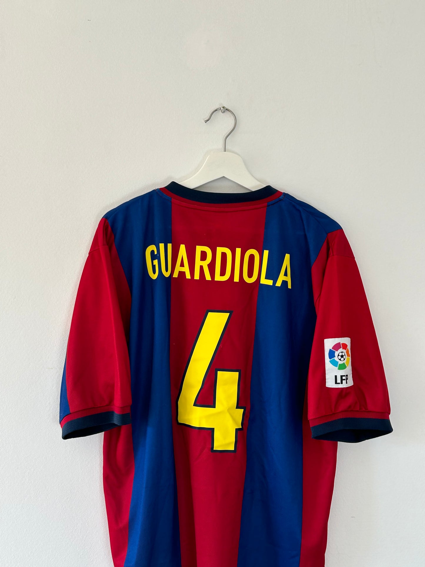 1998/99 FC Barcelona Guardiola #4 Home (L)