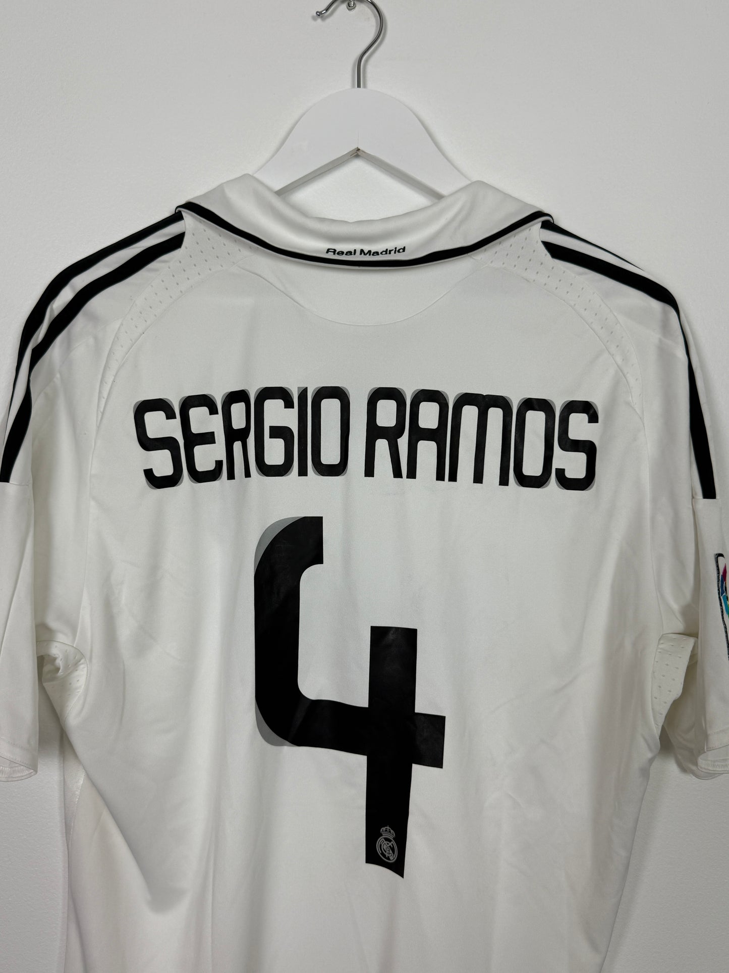 2008/09 Real Madrid Home #4 Sergio Ramos (L)