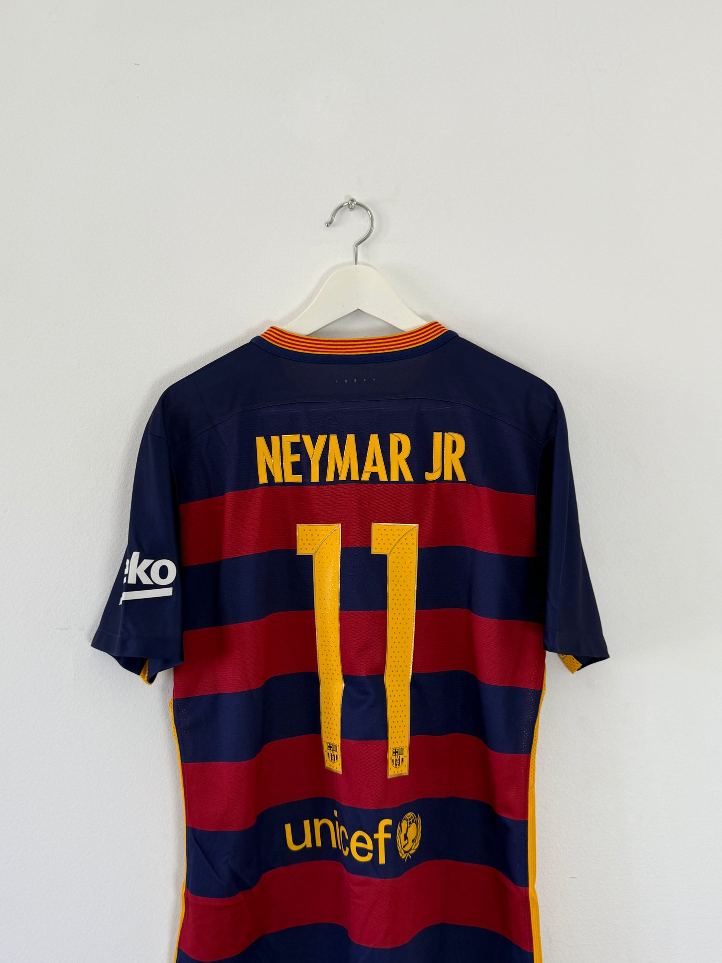 2015/16 Barcelona Home #11 Player Issue Neymar (L)