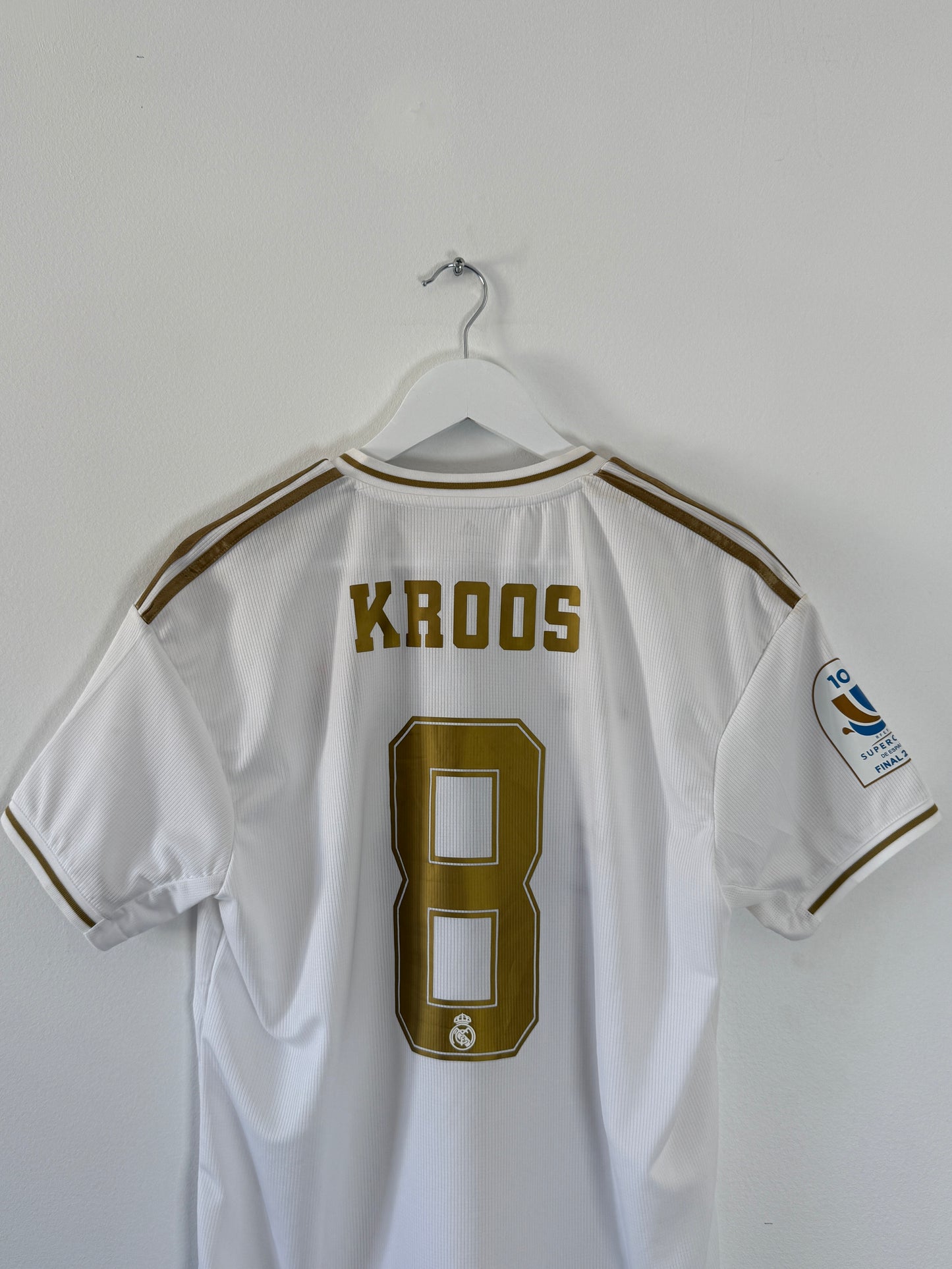 2019/20 Real Madrid Home #8 Kroos Supercopa de Espana (L, BNWT)
