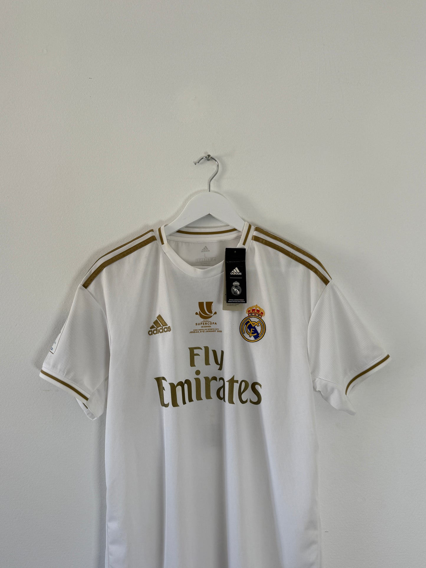 2019/20 Real Madrid Home #8 Kroos Supercopa de Espana (L, BNWT)
