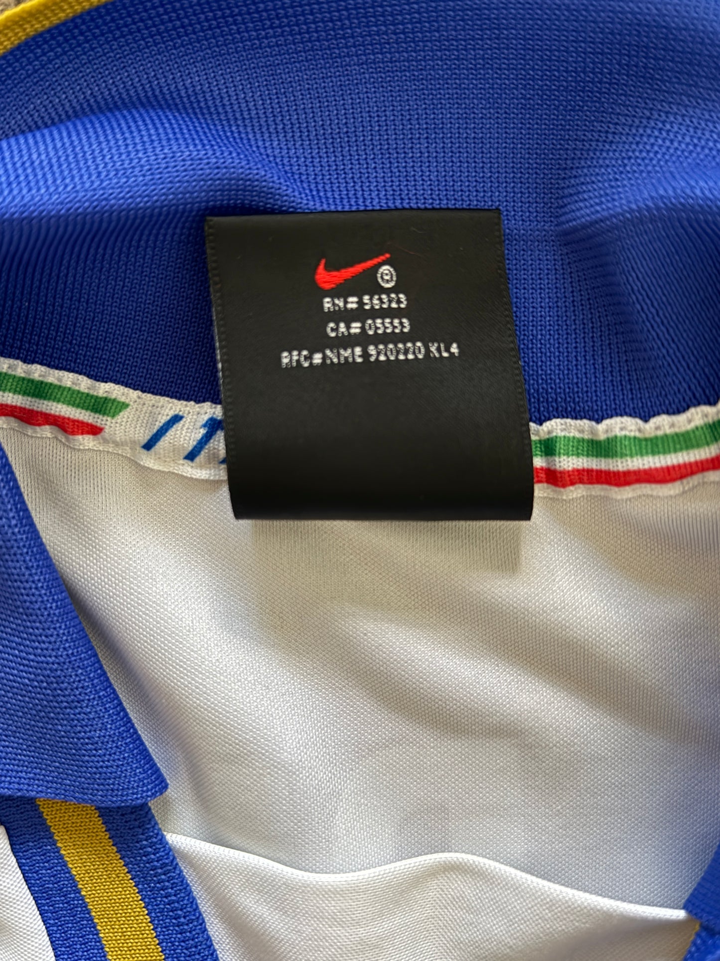 1996 Italy Away #14 Del Piero (XL)