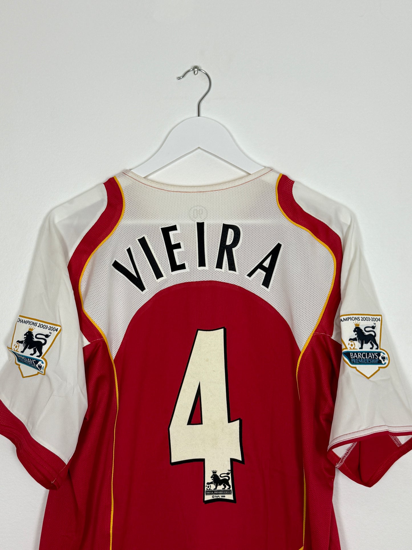 2004/05 Arsenal Home #4 Vieira (L)