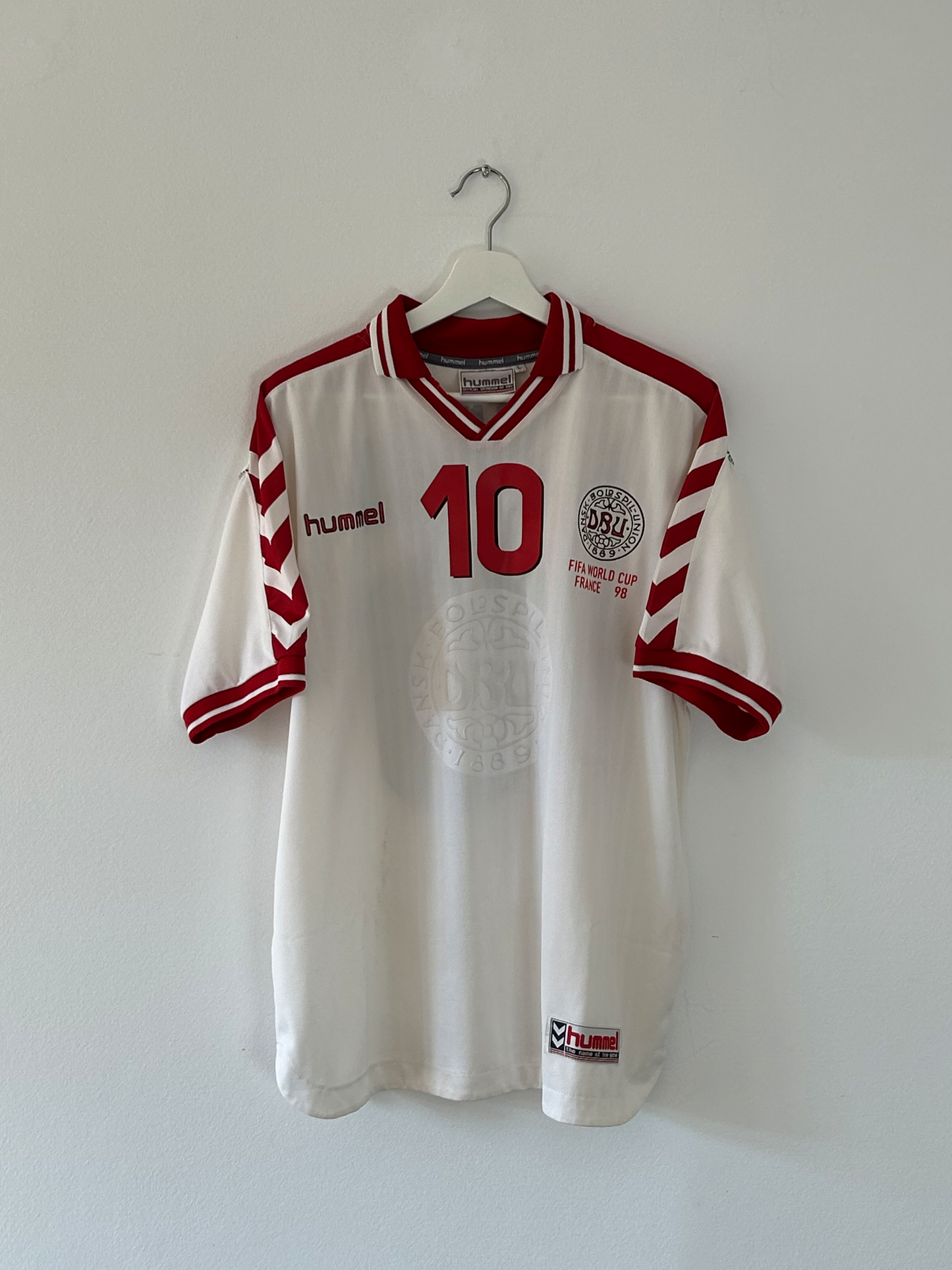 1998 Denmark Michael Laudrup #10 Away (L)