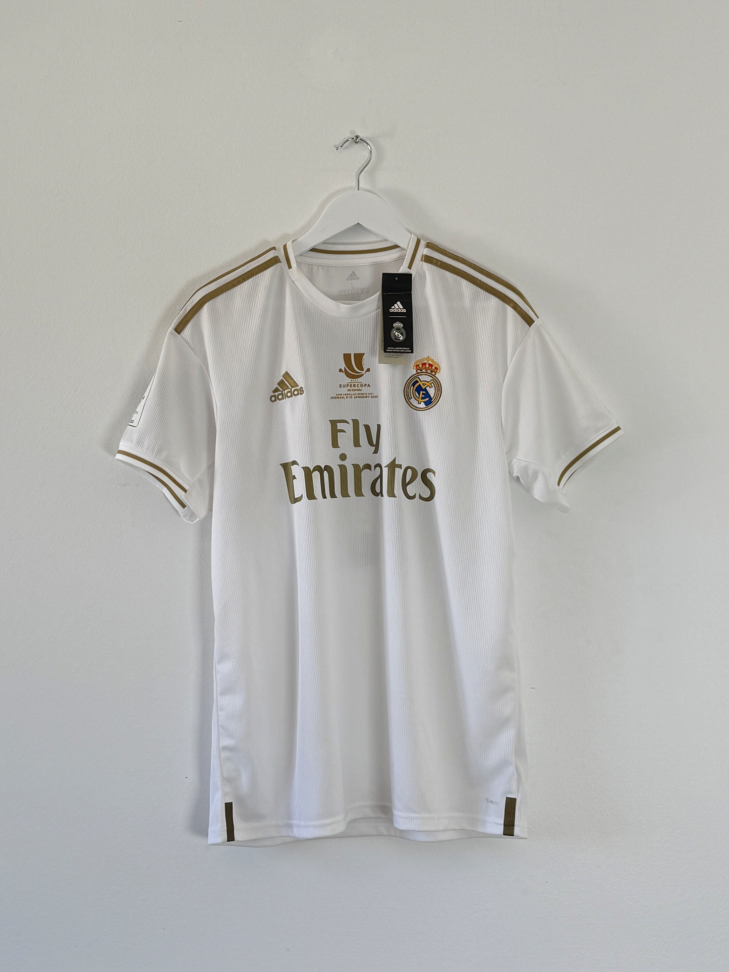 2019/20 Real Madrid Home #8 Kroos Supercopa de Espana (L, BNWT)
