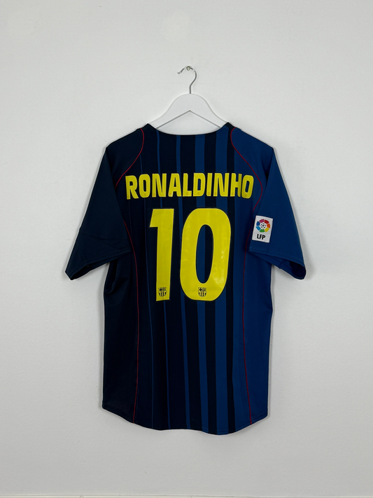 2004/05 FC Barcelona Away #10 Ronaldinho (L)