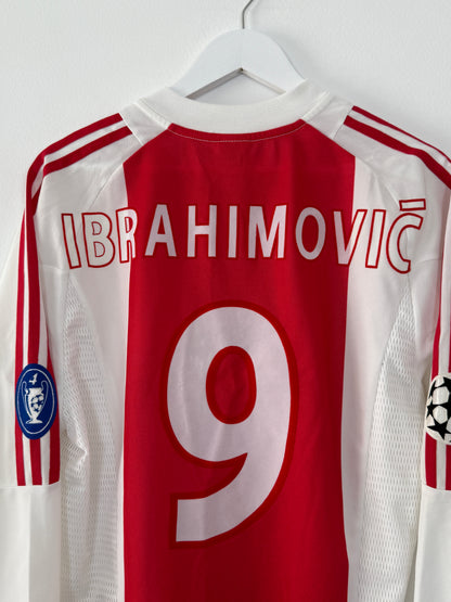 2003/04 Ajax Home L/S #9 Ibrahimovic UCL (M)