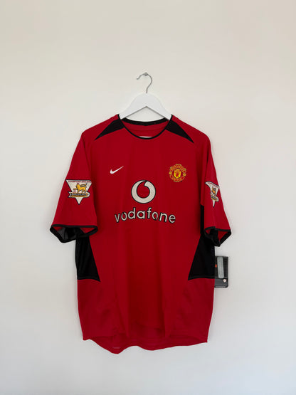 2003/04 Manchester United Home #7 Ronaldo (L, BNWT)
