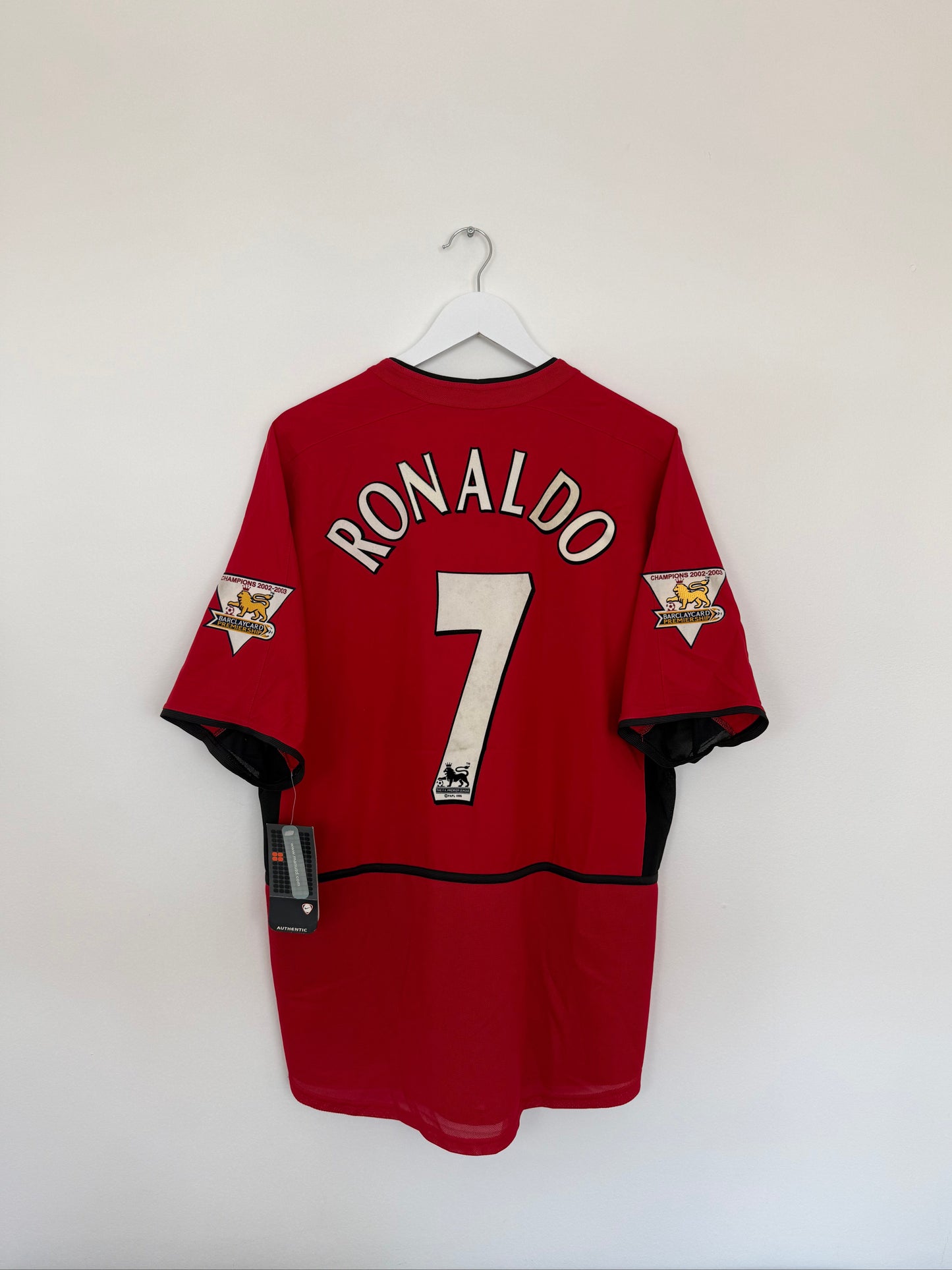 2003/04 Manchester United Home #7 Ronaldo (L, BNWT)