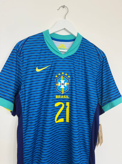 2024 Brasilien Away #21 Cunha BNWT (L)