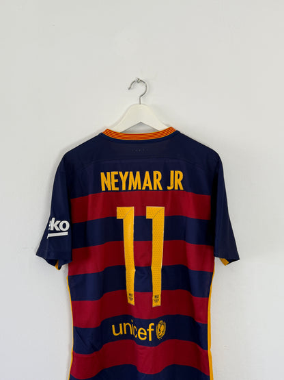 2015/16 Barcelona Home #11 Player Issue Neymar (L)