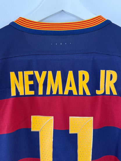 2015/16 Barcelona Home #11 Player Issue Neymar (L)