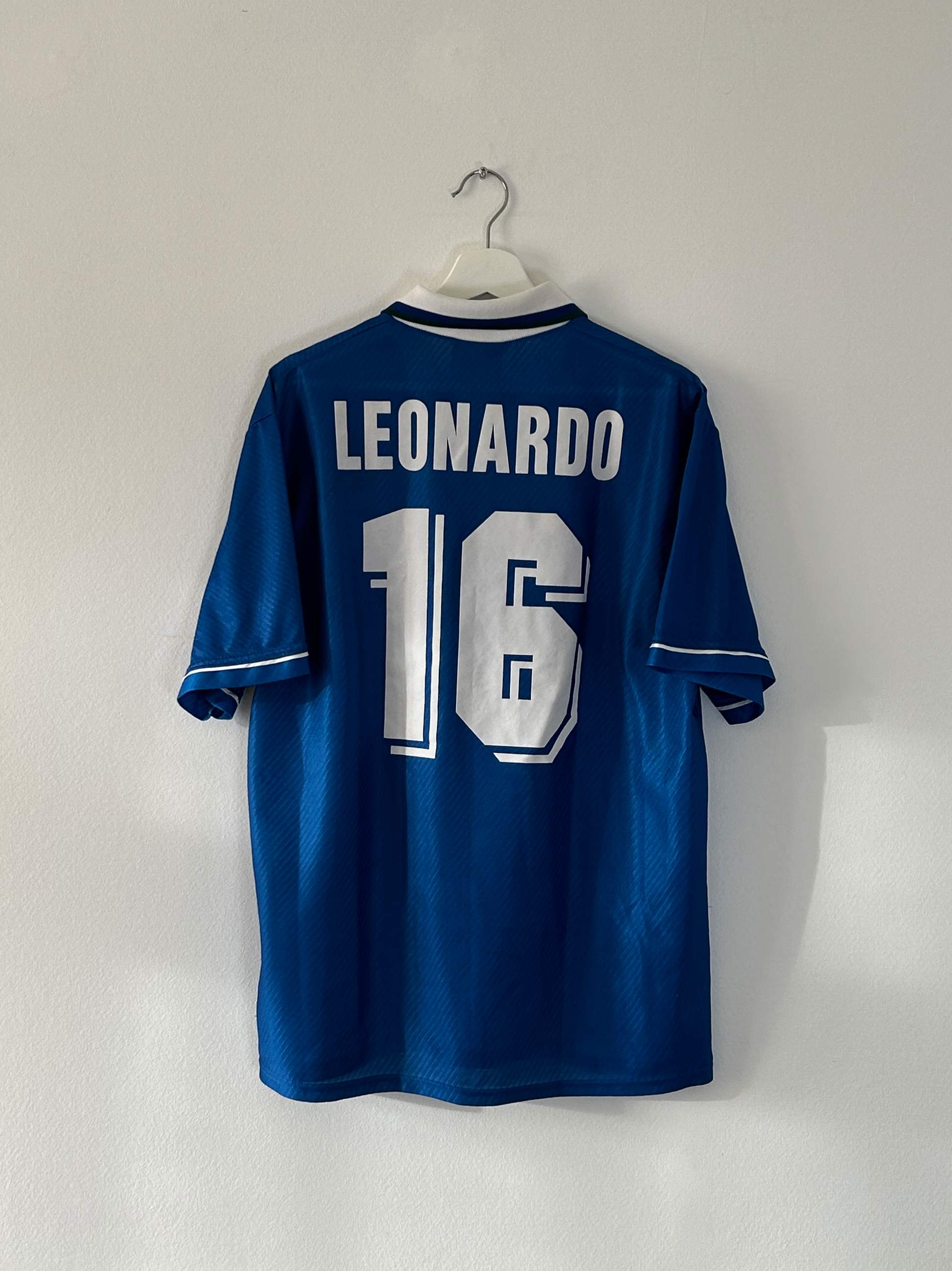 1994 Brazil Leonardo #16 Away (L) – Football Curated 1994 Brazil Leonardo #16 Away (L) – Football Curated